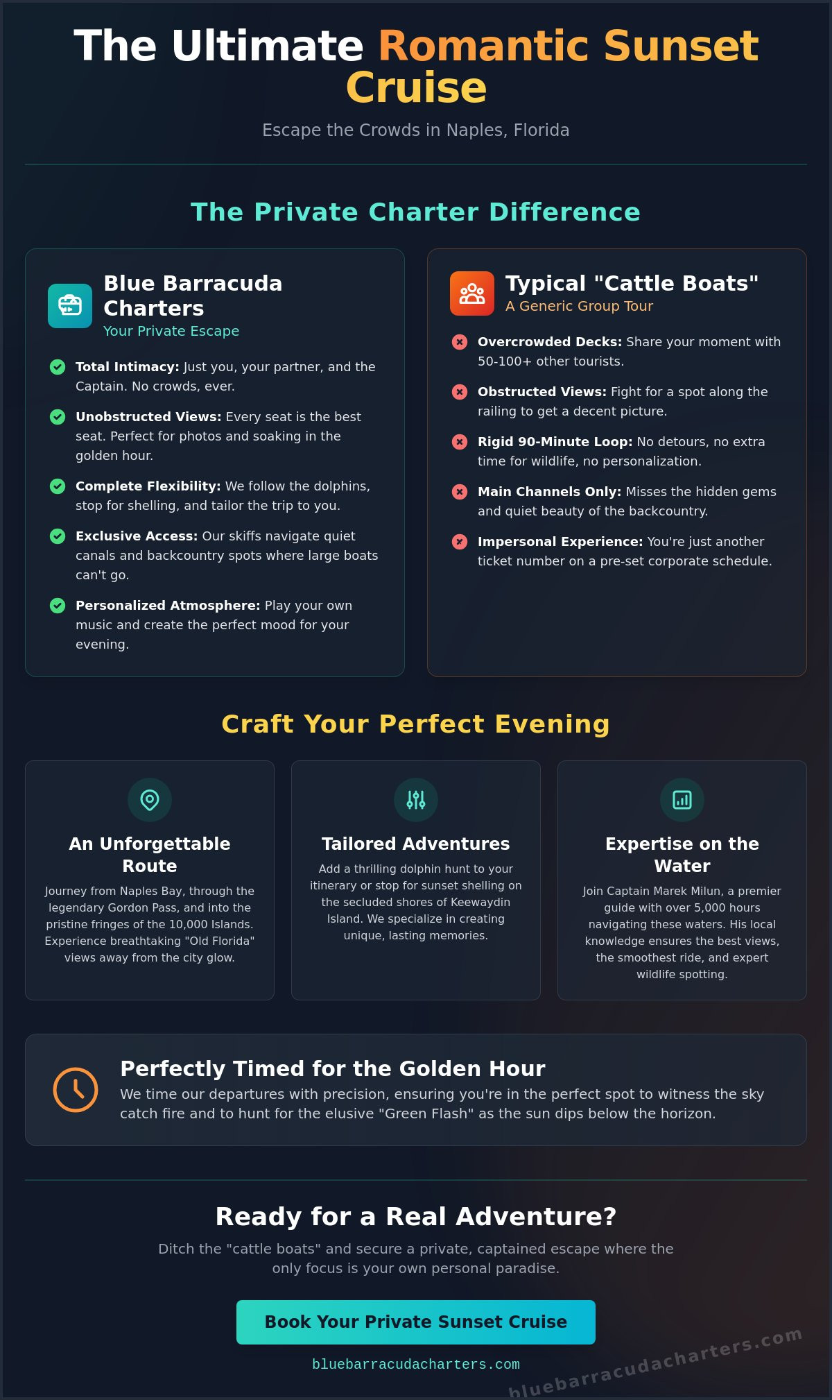 Romantic Sunset Cruise Naples for Two: An Intimate Private Escape