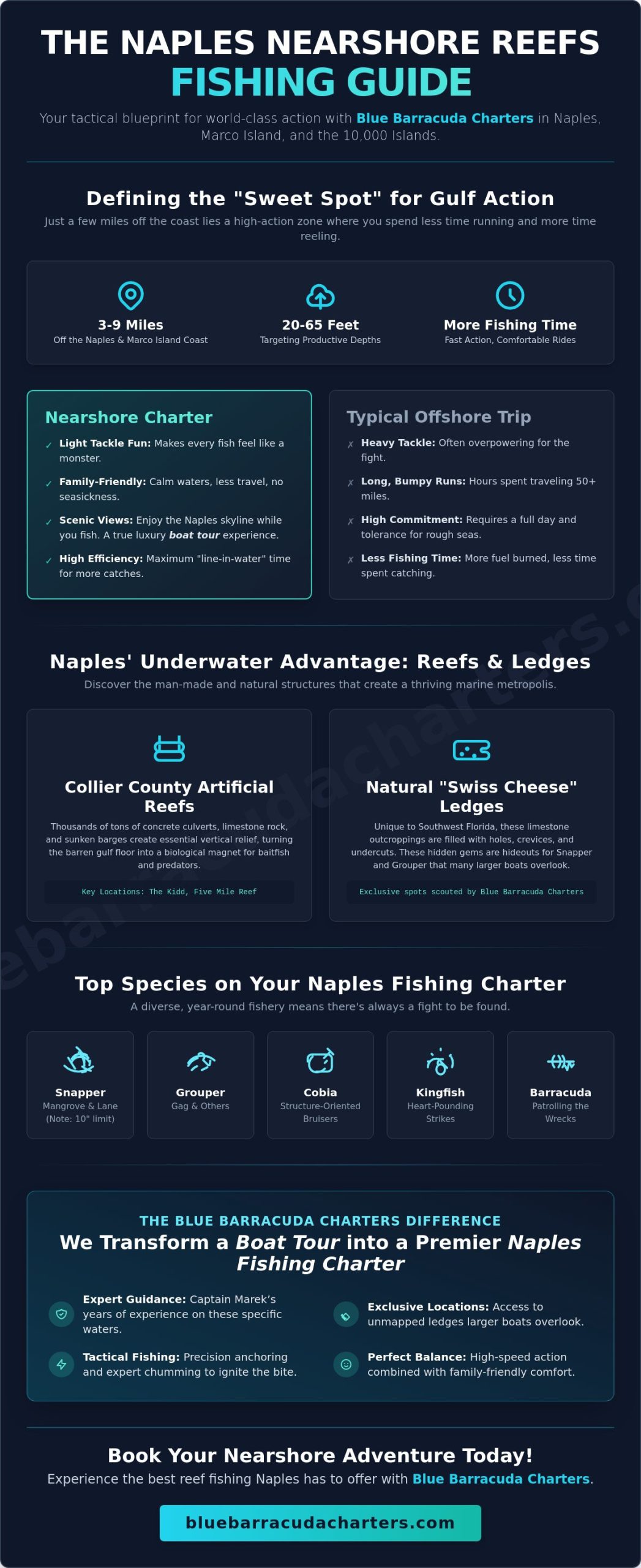 Naples Nearshore Reefs Fishing Guide: Master the Gulf’s Middle Ground